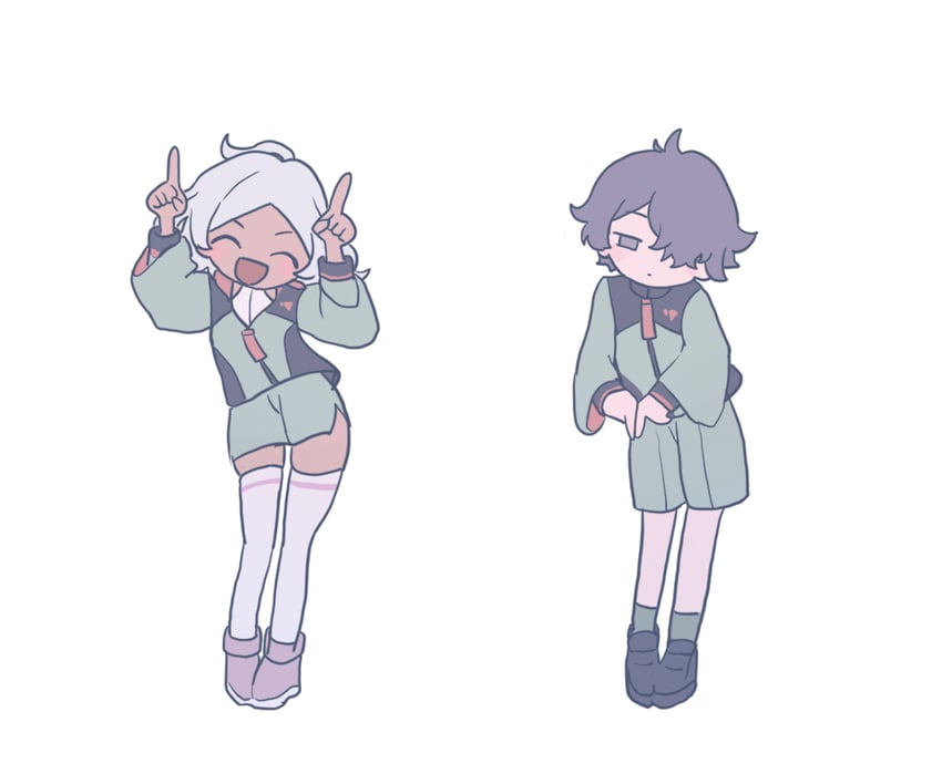 secelia dote and rouji chante (gundam and 3 more) drawn by pakimoti