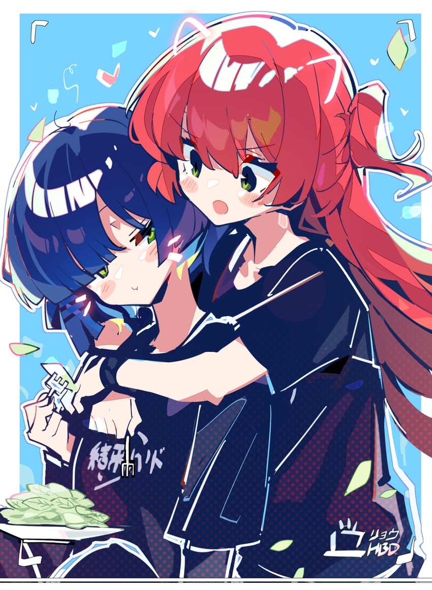 kita ikuyo and yamada ryo (bocchi the rock!) drawn by zhanzhangzlw