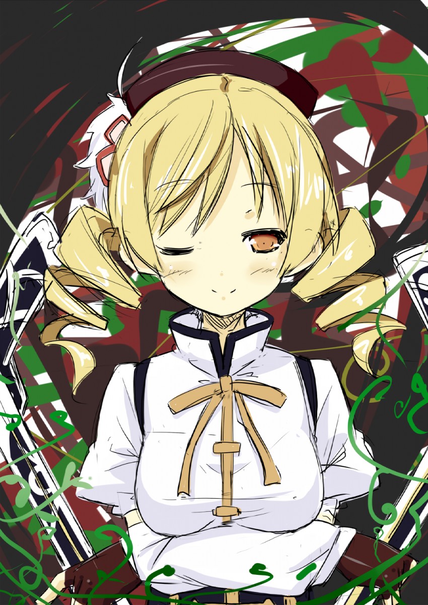 tomoe mami (mahou shoujo madoka magica) drawn by tachibana_(tach011194)