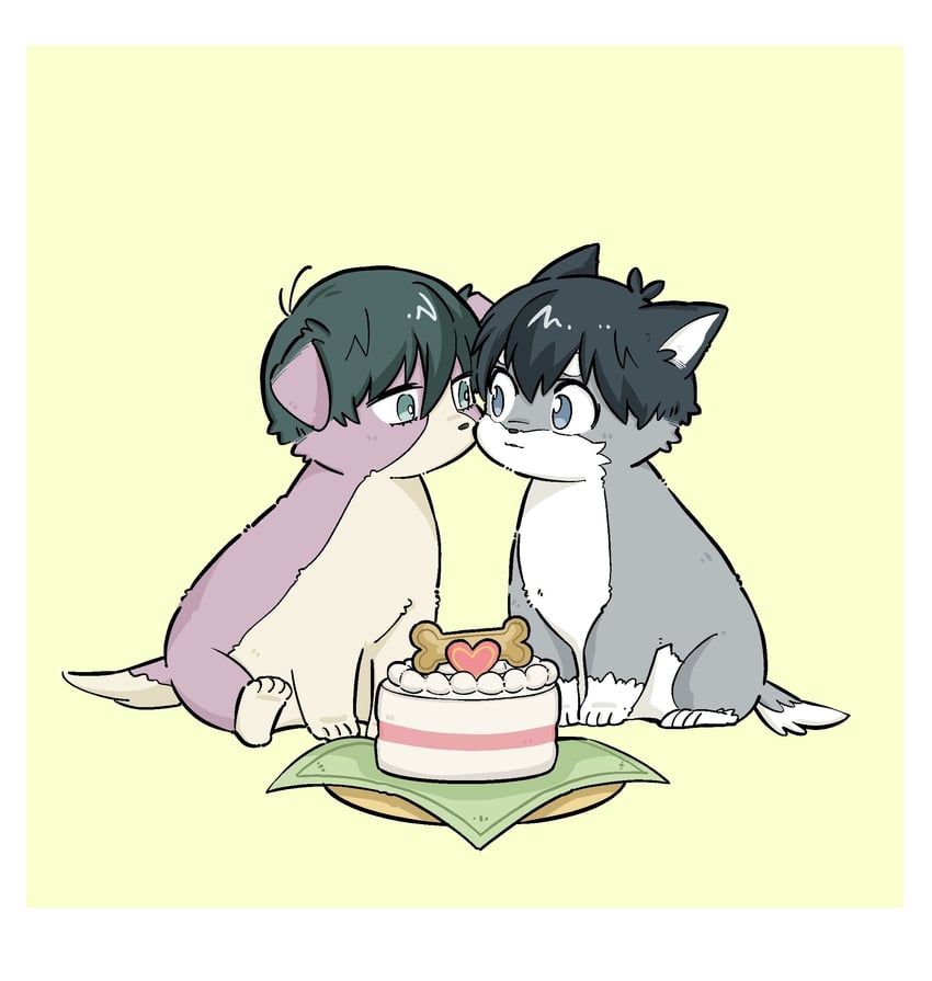 isagi yoichi and itoshi rin (blue lock) drawn by sekihan_(sbii41)