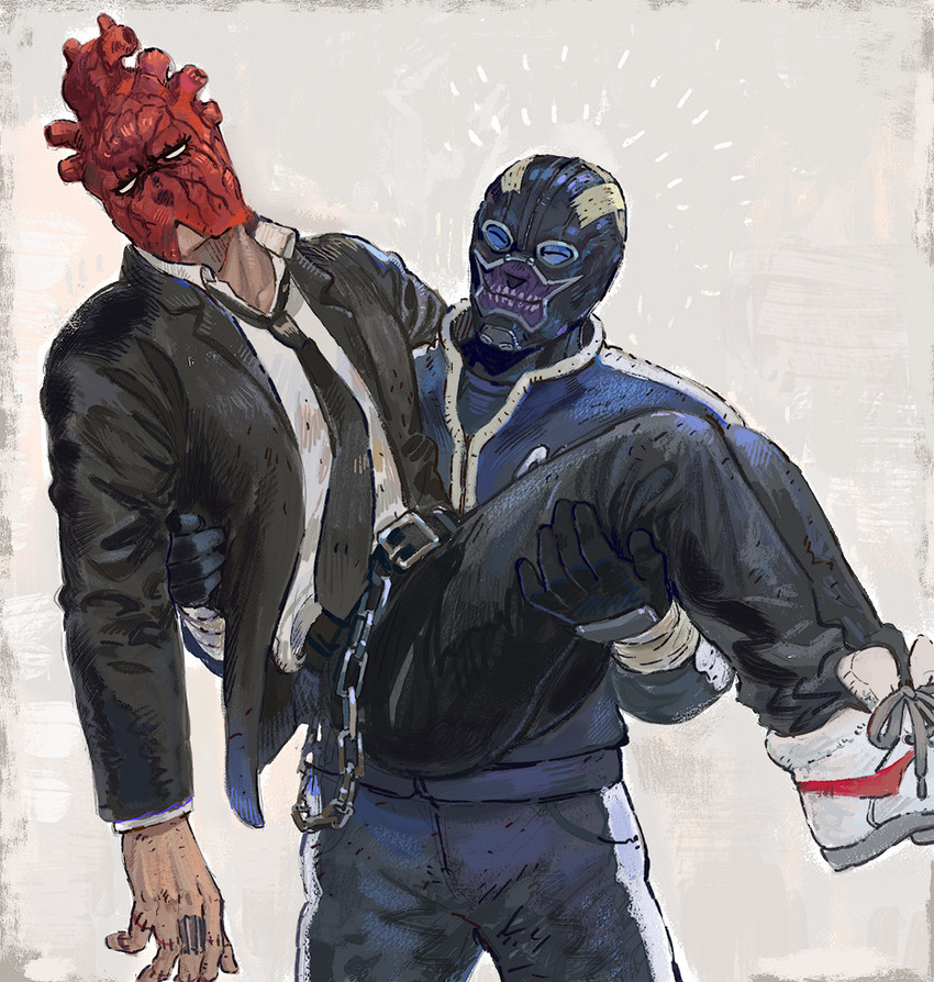 noi and shin (dorohedoro) drawn by zukki_(suzukio)