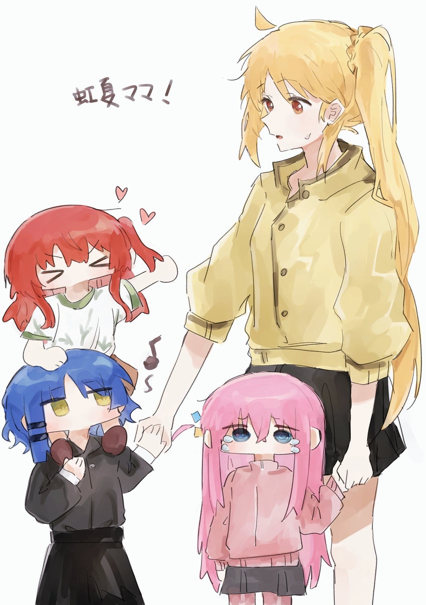 gotoh hitori, kita ikuyo, ijichi nijika, and yamada ryo (bocchi the rock!) drawn by pann_(1202zzzx00)