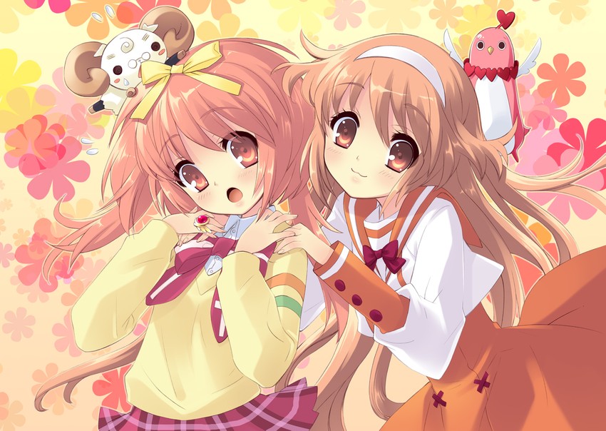 akihime sumomo, yuki-chan, miori, and emudori (nanatsuiro drops and 1 more) drawn by ito_noizi
