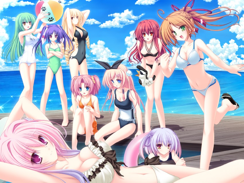 hoshiba sora, koshimizu rin, amane ruru, stella, narukami aoi, and 4 more (77: and the two stars meet again) drawn by mikagami_mamizu and tenmaso