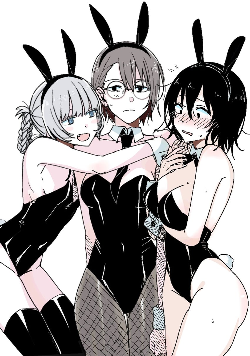 nanakusa nazuna, uguisu anko, and asai akira (yofukashi no uta) drawn by sierit