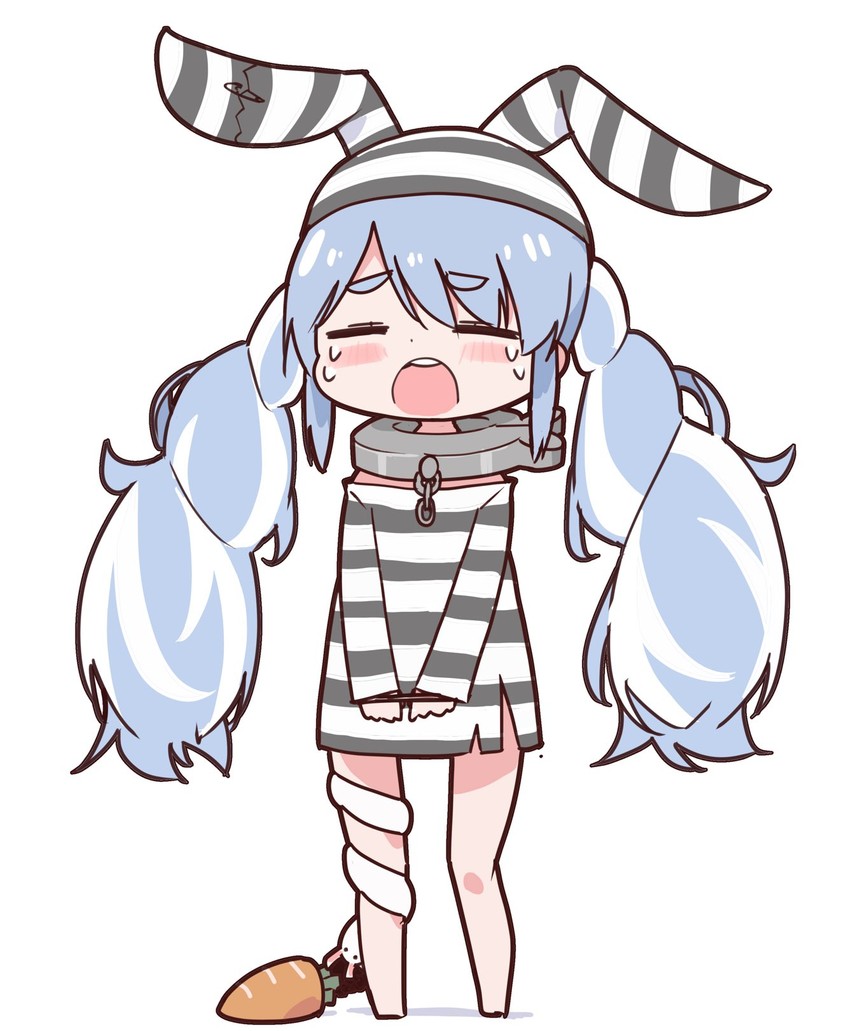 usada pekora and don-chan (hololive) drawn by purin_a_la_mode_(popup)