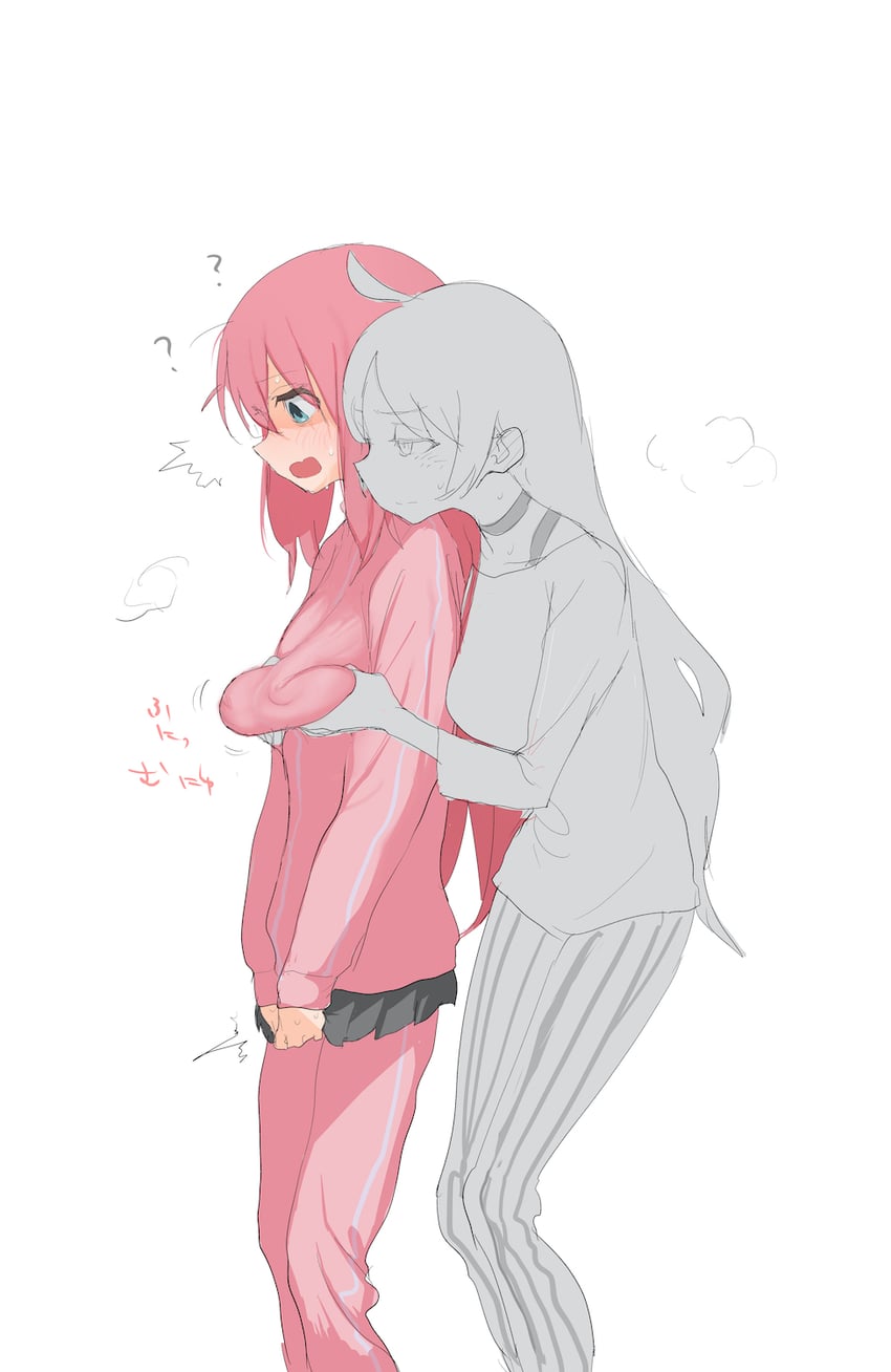 gotoh hitori and ijichi seika (bocchi the rock!) drawn by ahhhkusu