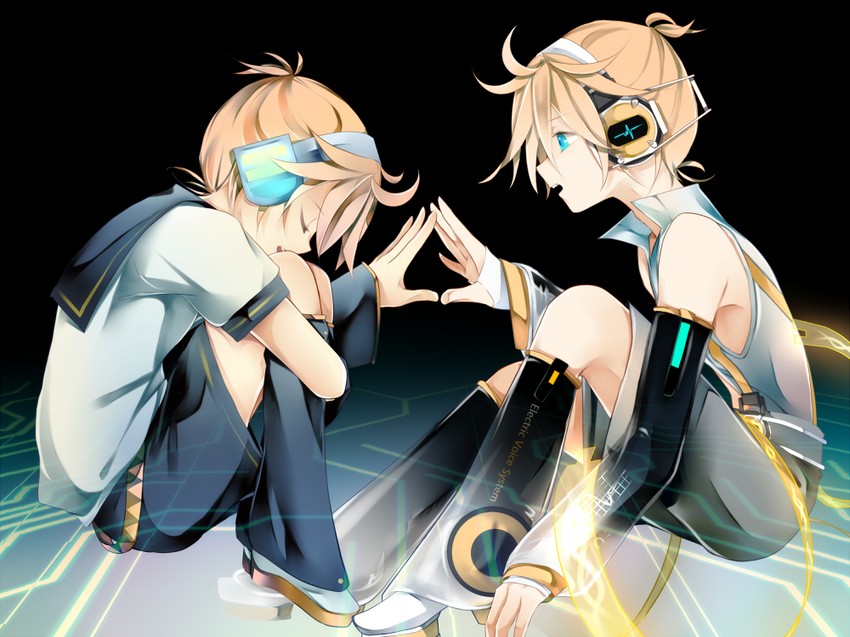 kagamine len (vocaloid) drawn by maclo