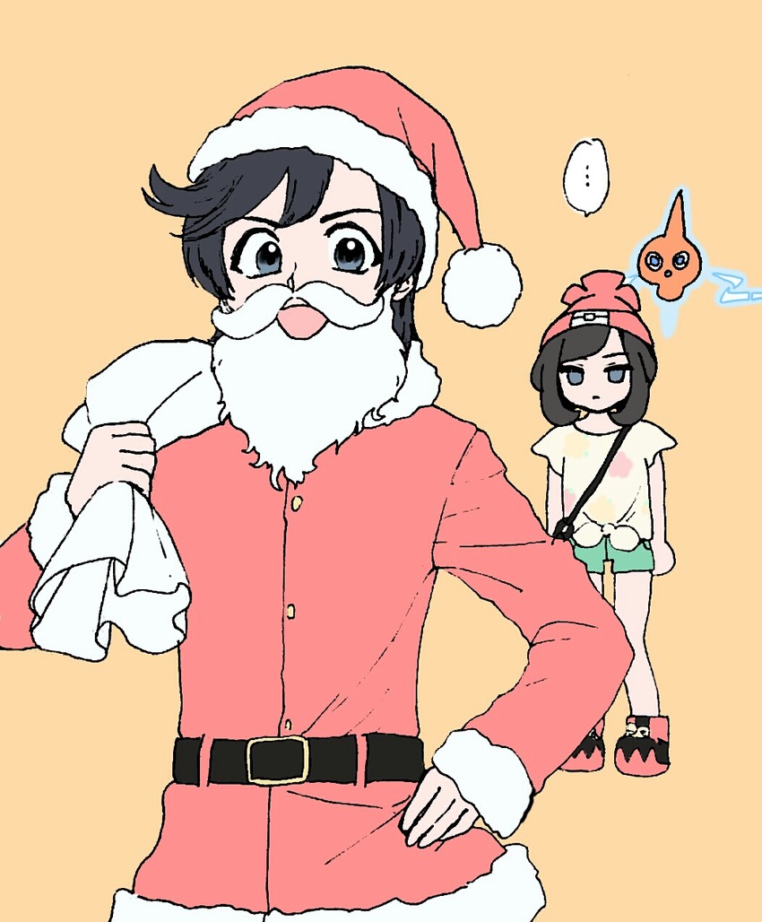 selene, rotom, and elio (pokemon and 1 more) drawn by minapo