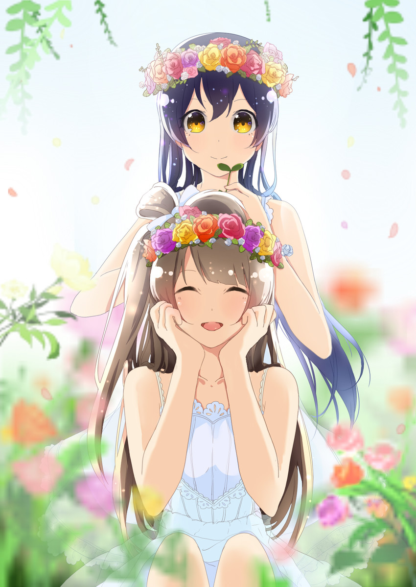 sonoda umi and minami kotori (love live! and 2 more) drawn by tsuki_yue-shushushu