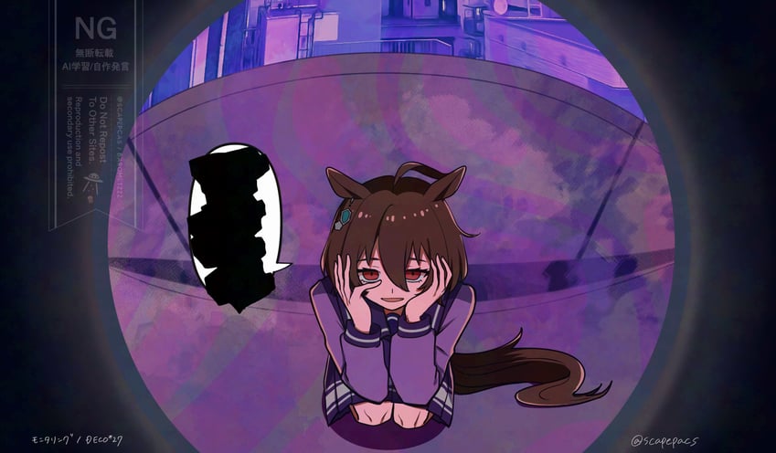 agnes tachyon (umamusume and 1 more) drawn by scapepacs