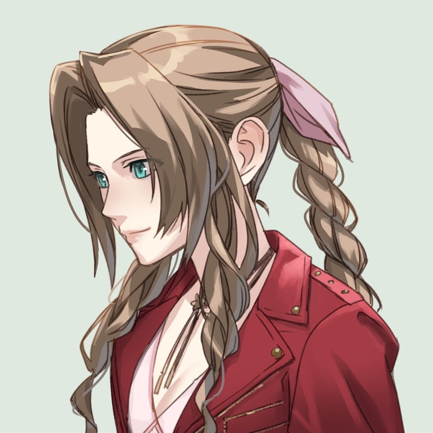 aerith gainsborough (final fantasy and 3 more) drawn by decoponmagi