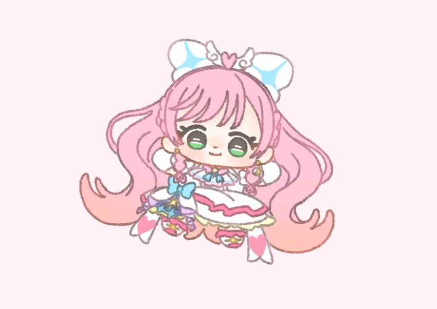 nijigaoka mashiro and cure prism (precure and 1 more) drawn by ichigo_usuhana