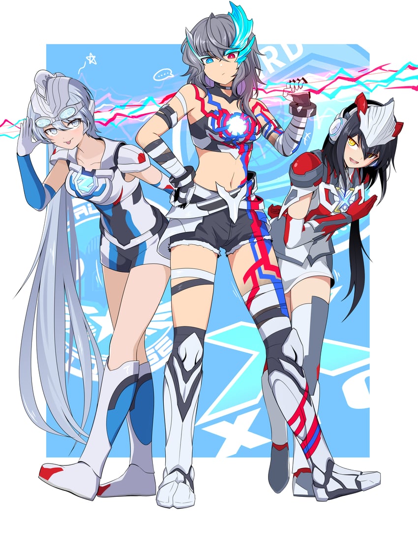 ultraman z, ultraman blazar, ultraman x, and taguchi kiyotaka (ultra series and 3 more) drawn by ginga_no_kou