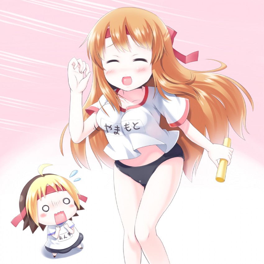 yamamoto nanako and anzu (hanamaru youchien) drawn by morujii