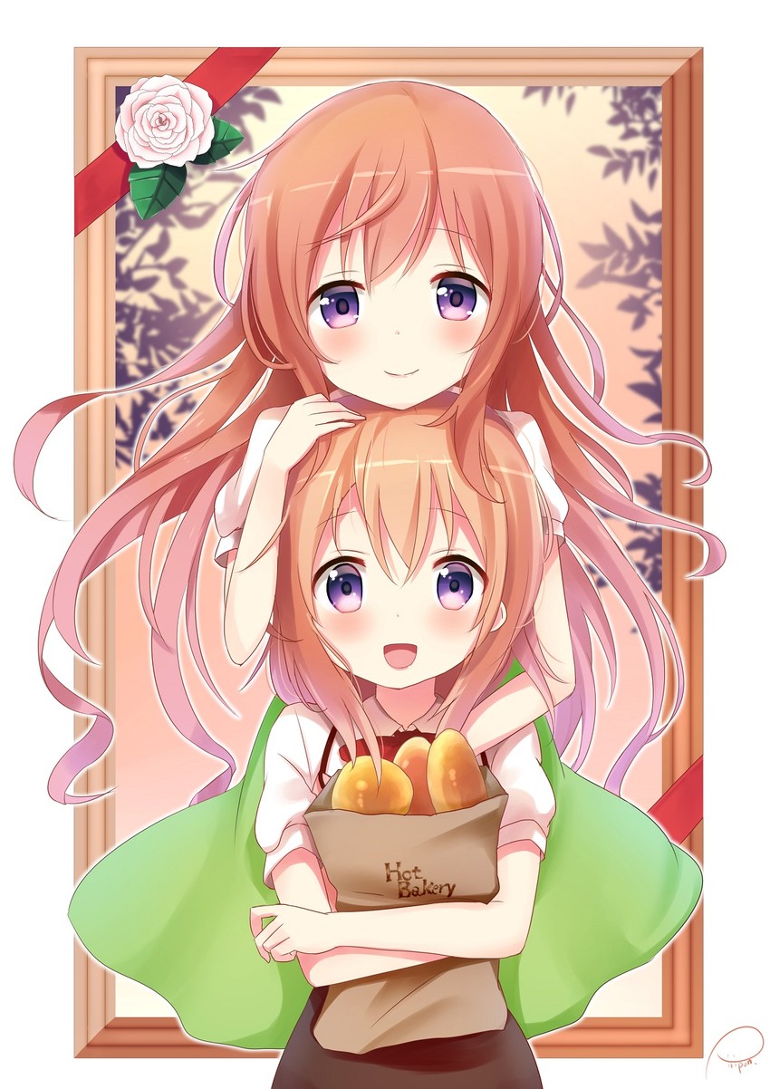 hoto cocoa and hoto mocha (gochuumon wa usagi desu ka?) drawn by piripun