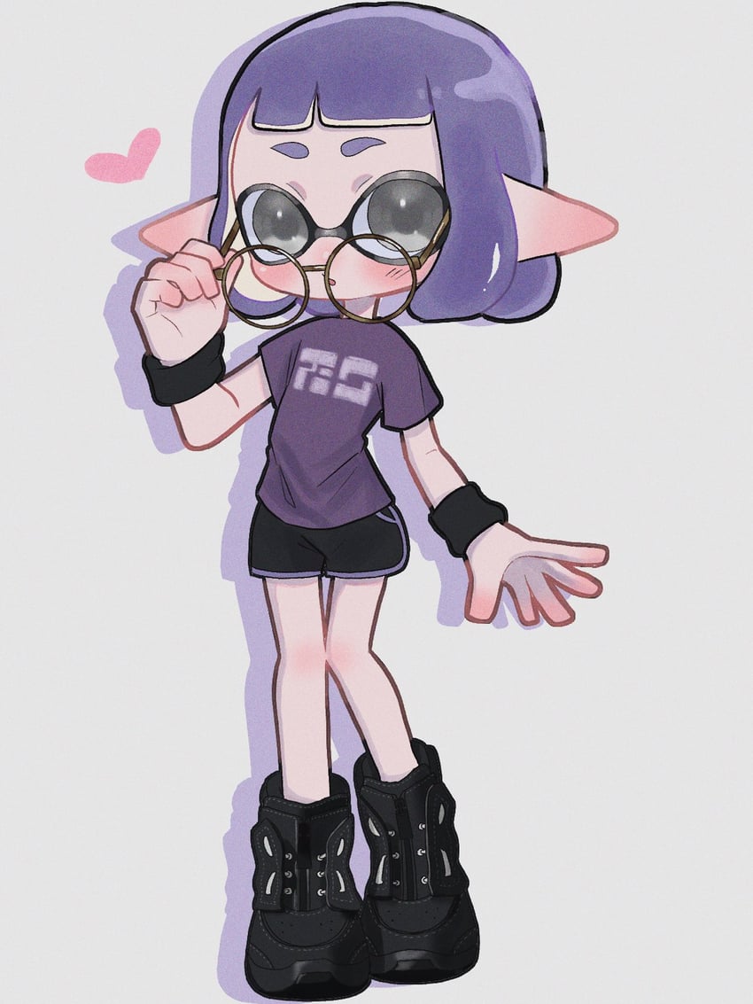 inkling player character and inkling girl (splatoon) drawn by mina_p