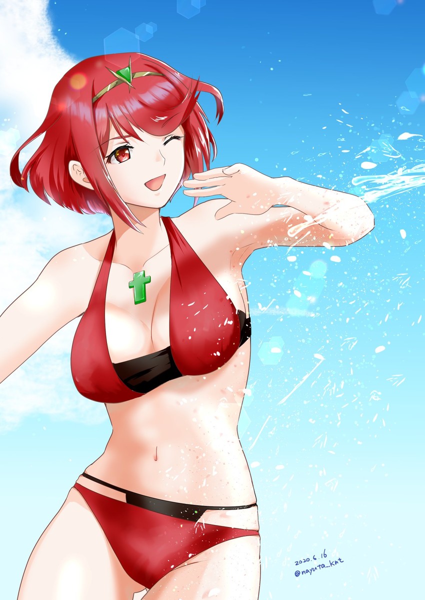 pyra (xenoblade chronicles and 1 more) drawn by nayuta-kanata
