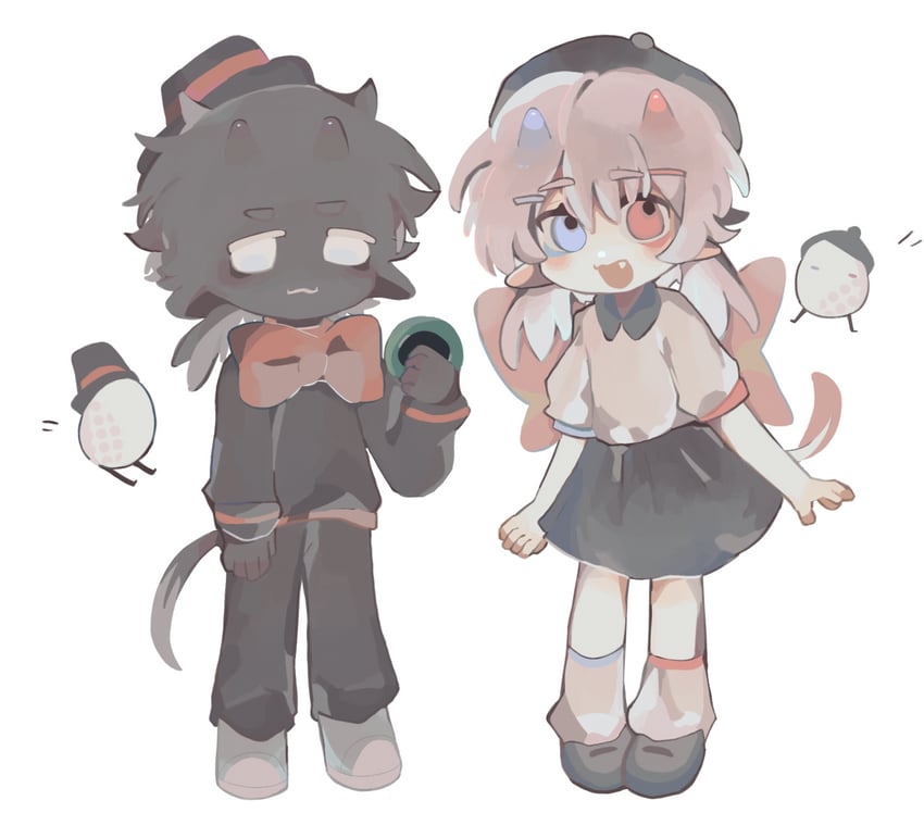 dapper and pomme (minecraft and 2 more) drawn by bing055695