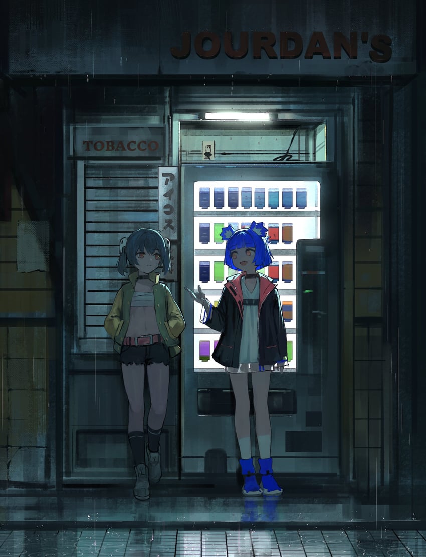 gris and ji-yoon (original and 1 more) drawn by vertigris