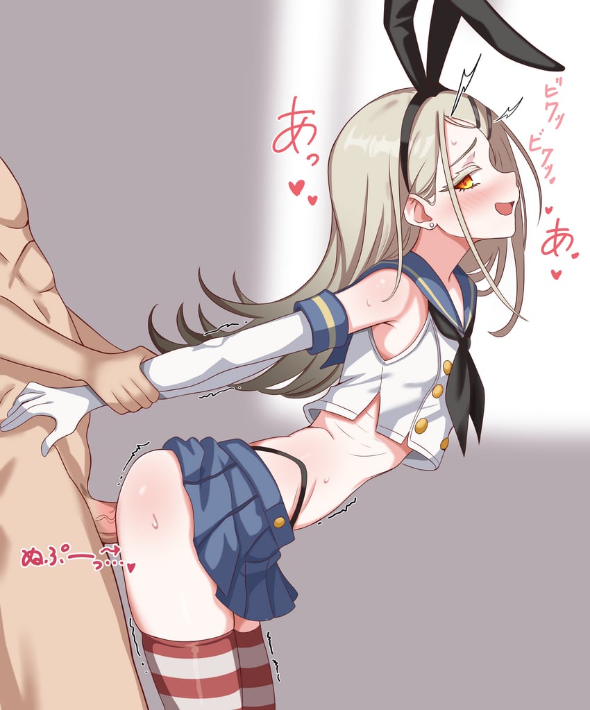 shimakaze and shinosawa hiro (kantai collection and 2 more) drawn by shubashuba