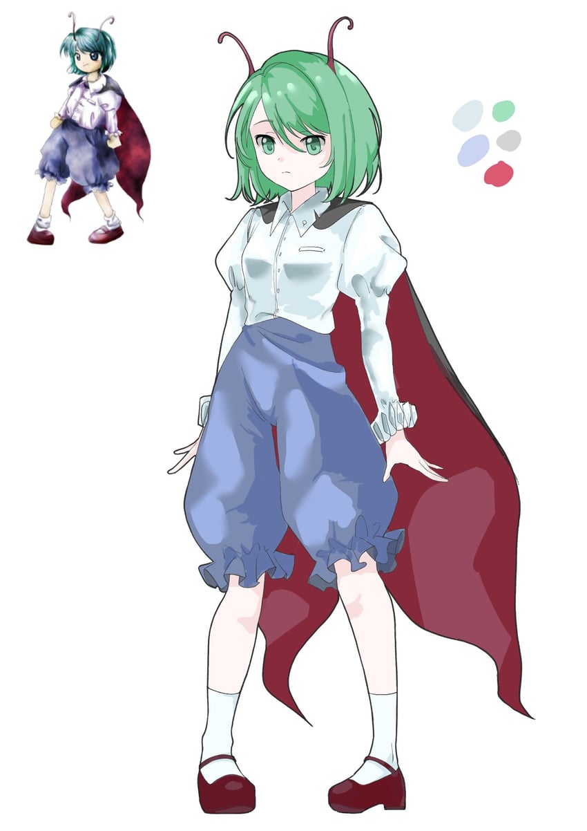 wriggle nightbug (touhou) drawn by odenmarket and zun_(artist)