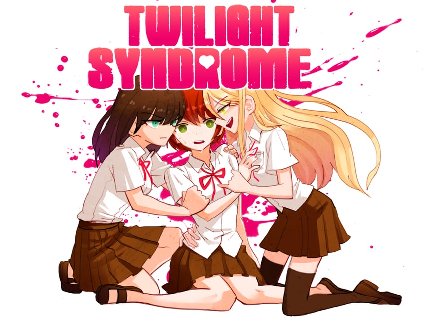 koizumi mahiru, kuzuryu natsumi, and satou (danganronpa and 1 more) drawn by h5we31