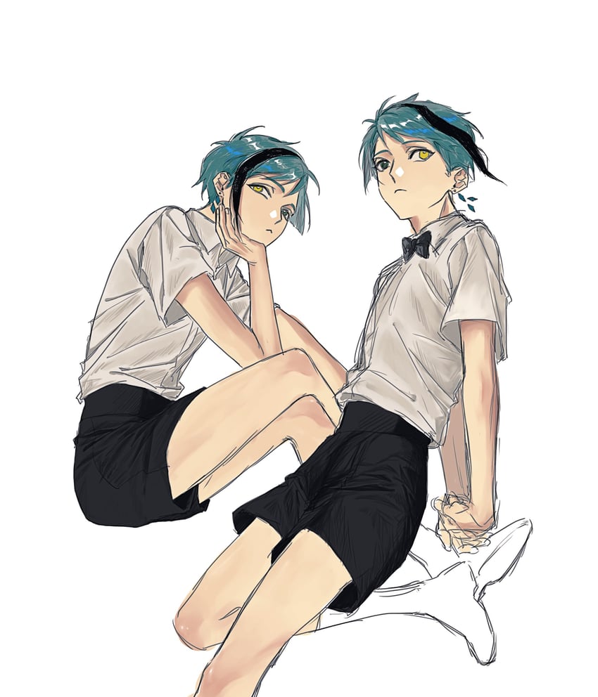 floyd leech and jade leech (twisted wonderland) drawn by august2486