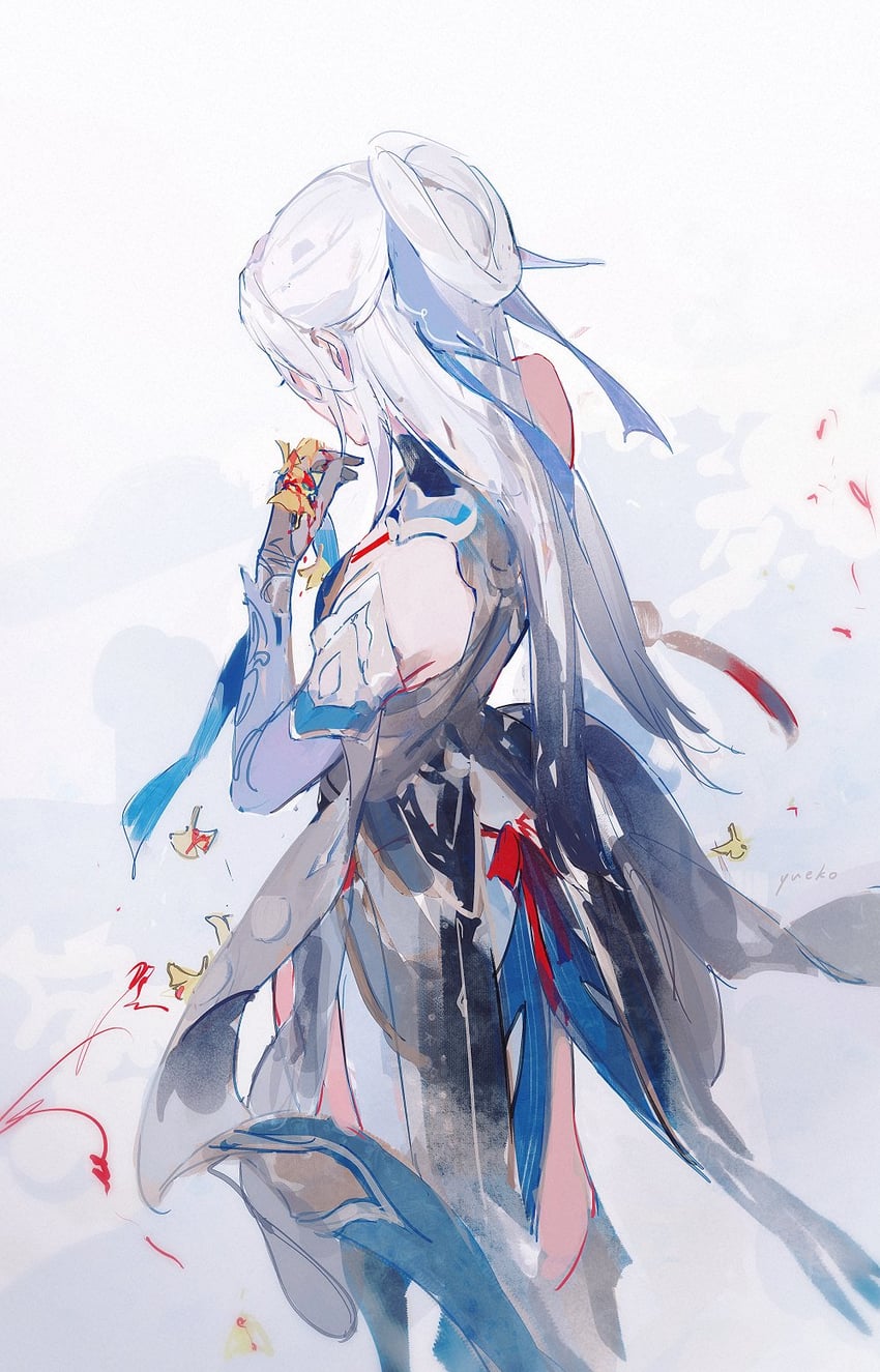 jingliu (honkai and 1 more) drawn by yueko_(jiayue_wu)