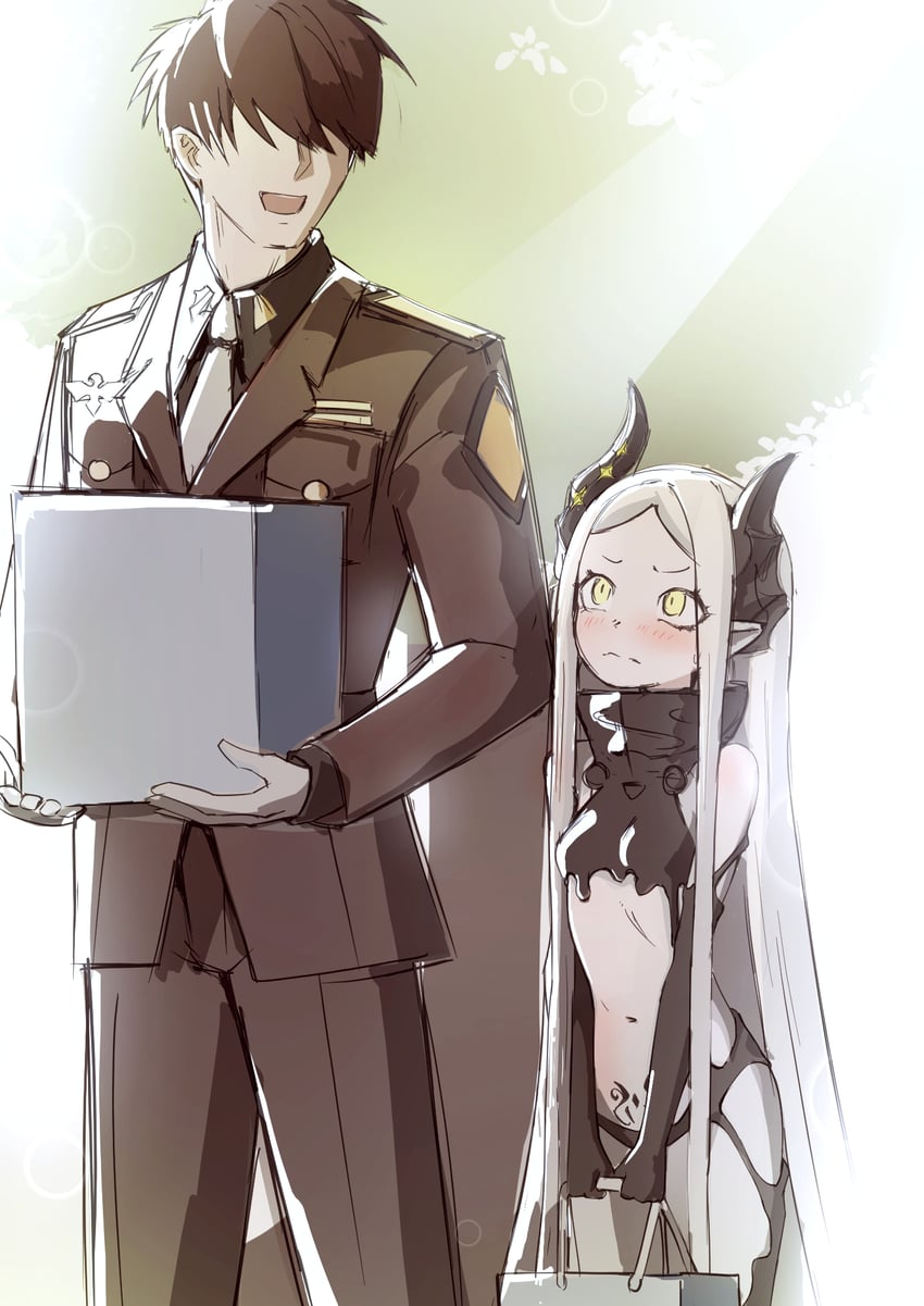 commander and leviathan (goddess of victory: nikke) drawn by nichiii_random