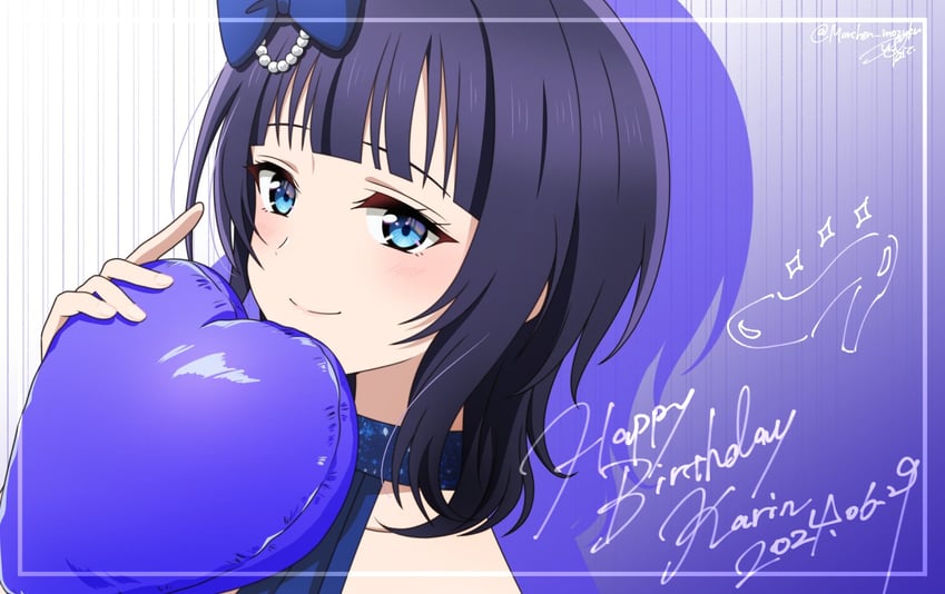 asaka karin (love live! and 1 more) drawn by ric._(marchen_mozuku)