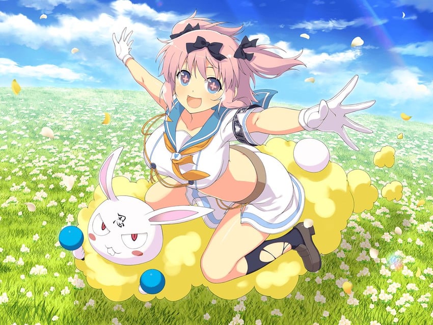 hibari and ninto (senran kagura and 2 more) drawn by yaegashi_nan
