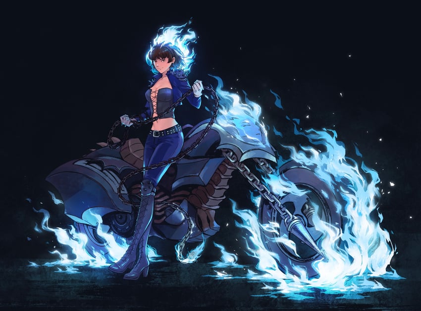 niijima makoto, queen, ghost rider, and joanna (persona and 3 more) drawn by sarcii