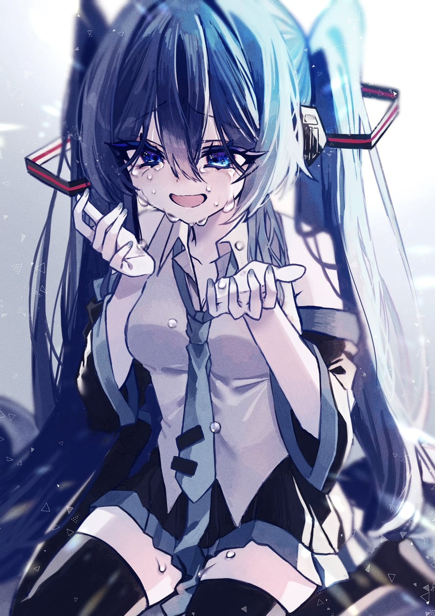 hatsune miku (vocaloid and 1 more) drawn by aduma_tobari