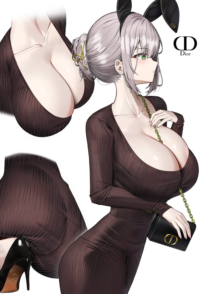 shirogane noel (hololive and 1 more) drawn by kuse_(0201)