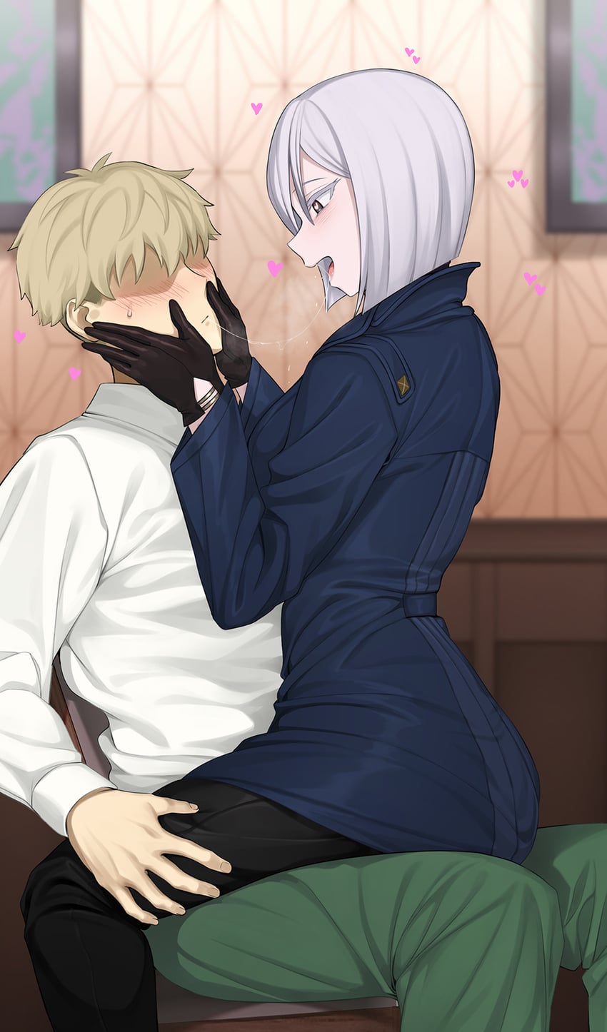 twilight and fiona frost (spy x family) drawn by jjanda
