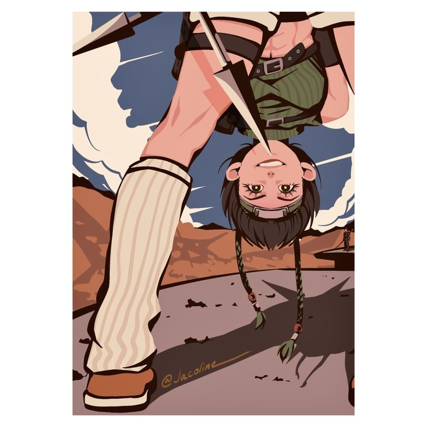 yuffie kisaragi and sonon kusakabe (final fantasy and 2 more) drawn by jacoline