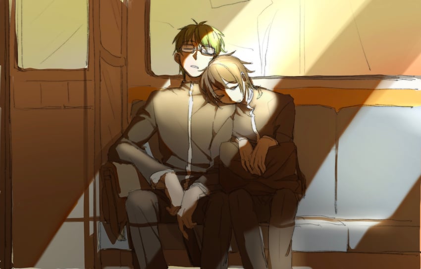 isoi haruki and otowa rui (saibou shinkyoku) drawn by eve136