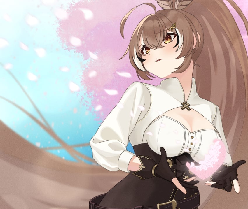nanashi mumei (hololive and 1 more) drawn by shishi_cc