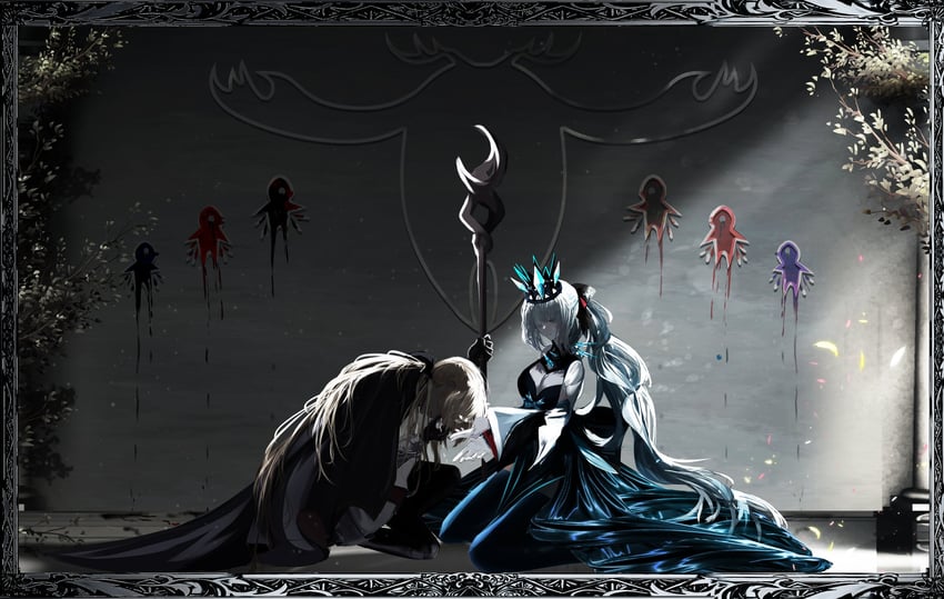 morgan le fay and aesc (fate and 1 more) drawn by antinese