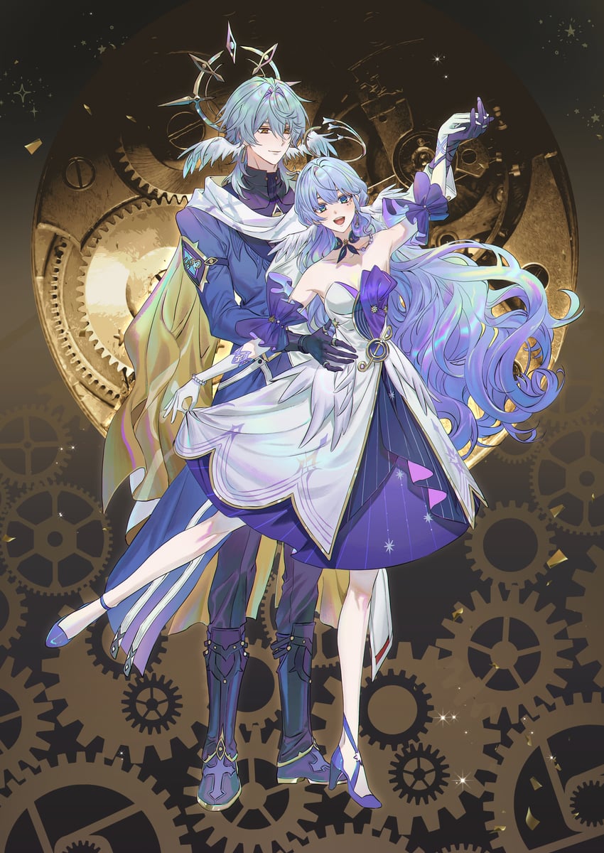 robin and sunday (honkai and 1 more) drawn by ojing_oppa_(o_b_s_00)