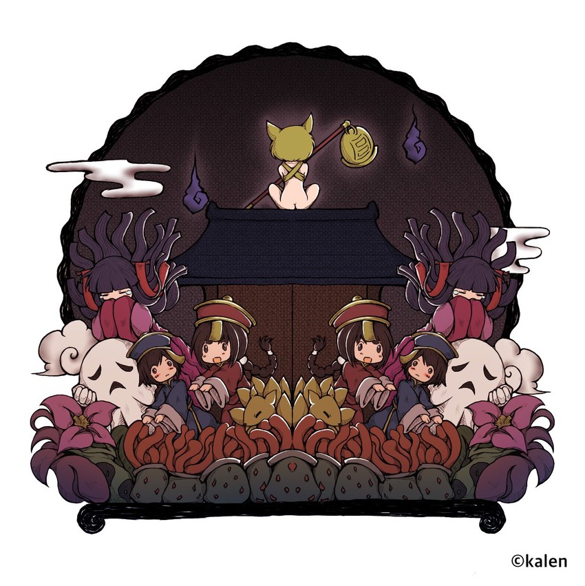 moonlight flower, whisper, munak, sohee, nine tail, and 4 more (ragnarok online) drawn by kalen_manbou