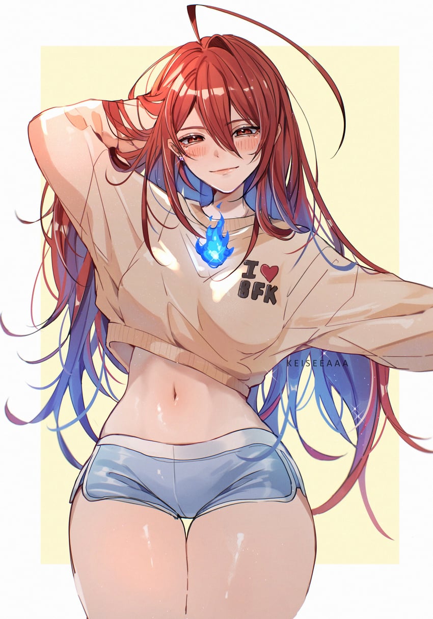 elizabeth rose bloodflame (hololive and 1 more) drawn by keisea