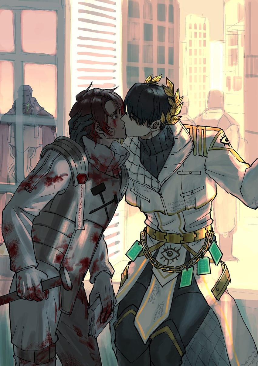 heathcliff, meursault, and guido (project moon and 1 more) drawn by killerohan