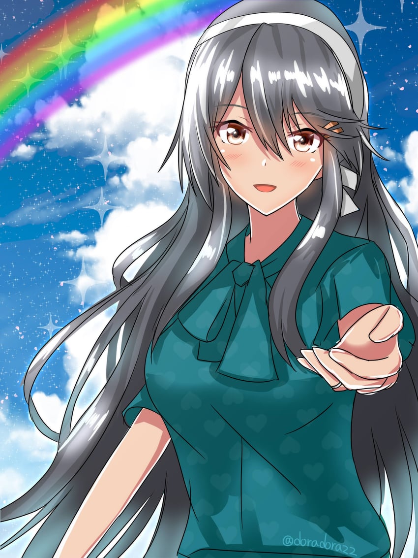 haruna (kantai collection) drawn by roko_roko_(doradorazz)