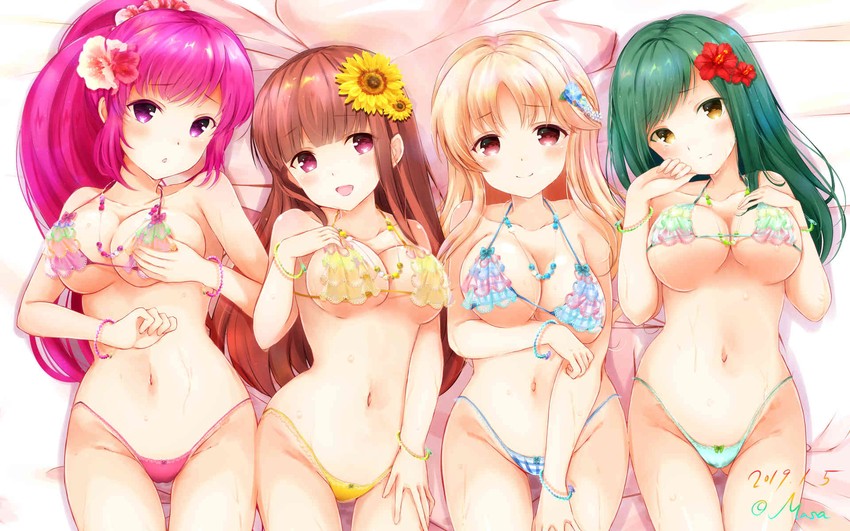 asami kei, sasahara nonoka, amatsu kanata, and kokonoe shinobu (girlfriend) drawn by masa_(mirage77)