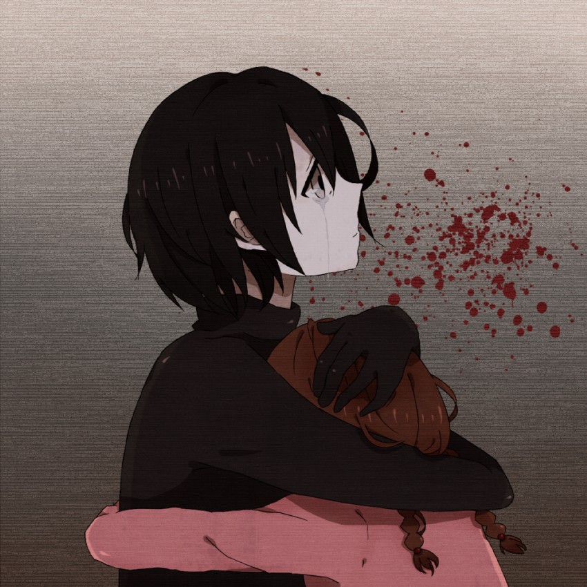 madotsuki and sekomumasada sensei (yume nikki) drawn by natsuka_(natuhime7204)