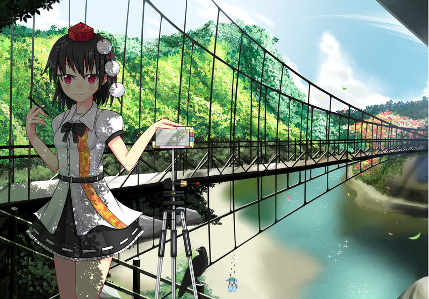 shameimaru aya and kawashiro nitori (touhou) drawn by anna_sakura