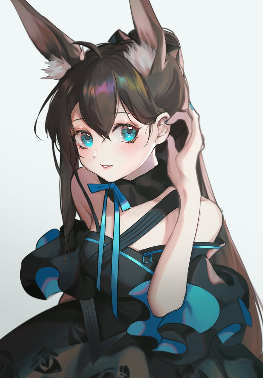 amiya (arknights and 1 more) drawn by echico_(echico1125)
