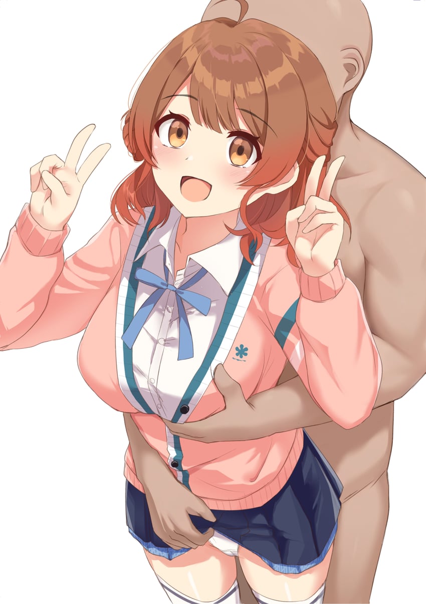 hanami ume (idolmaster and 1 more) drawn by rokosu_(isibasi403)